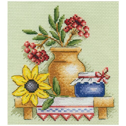 PANNA Набор для вышивания Дары осени (Н-0515), разноцветный, 17 х 17 см