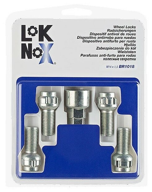 Секретки для оригинальных дисков LokNox BR1018 для Volkswagen Polo (2005-н в)