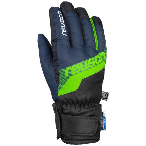 фото Перчатки reusch размер 6, 7013 black melange/brilliant blue/shocking orange