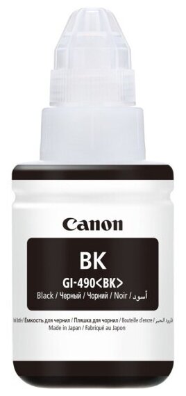 Контейнер Canon GI-490BK с черными чернилами G1400/2400/3400