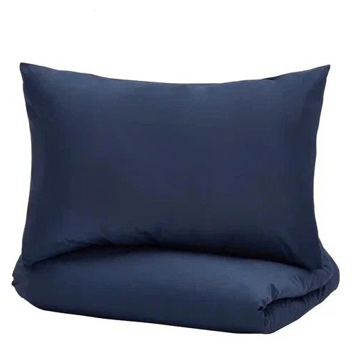 Постельное бельё 1,5-спальное Салина от Feresa тёмно-синий 150х200 см