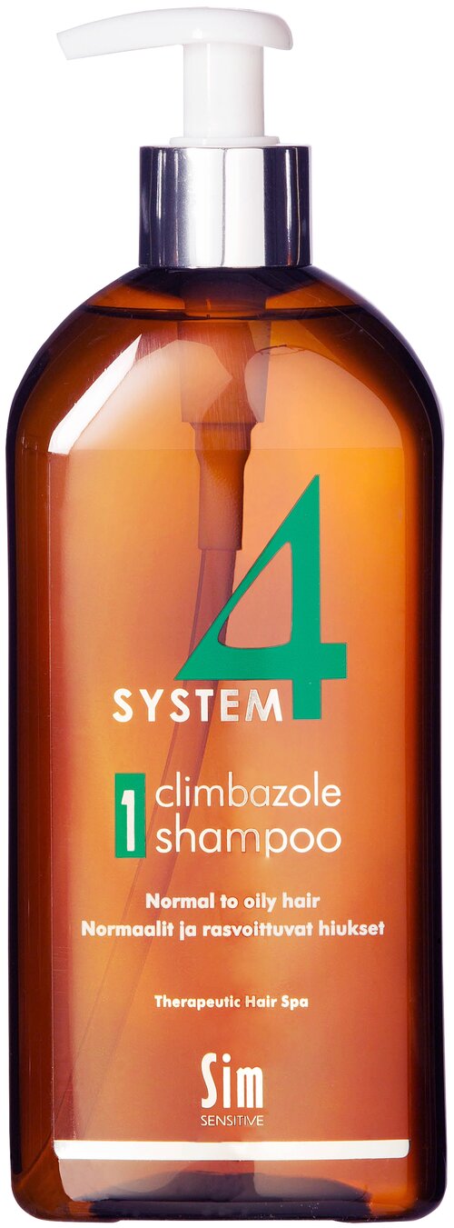 Sim Sensitive шампунь System4 1 Climbazole Shampoo, 500 мл