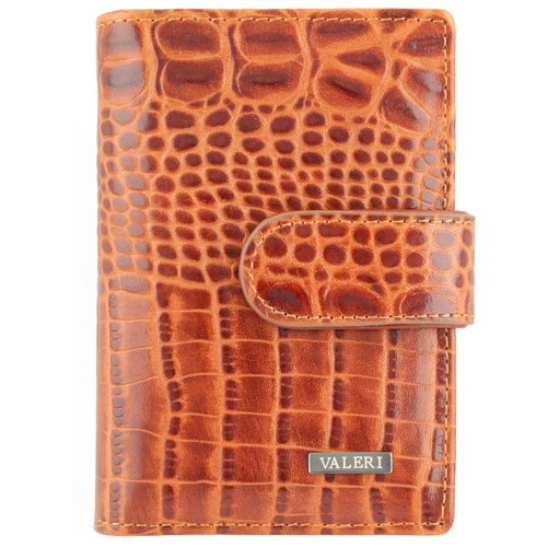 Визитница Valeri, натуральная кожа, для женщин, коричневый