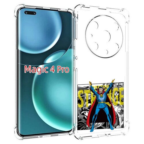 Чехол MyPads доктор стренж комикс для Honor Magic4 Pro / Magic4 Ultimate задняя-панель-накладка-бампер чехол задняя панель накладка бампер mypads доктор стренж рисунок для honor 20 pro противоударный