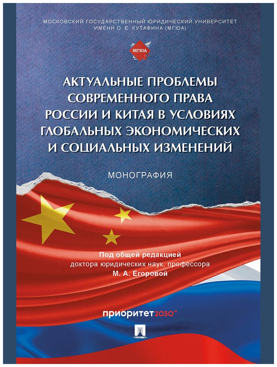 Актуальные проблемы современного права России и Китая в условиях глобальных экономических и социальных изменений. Монография