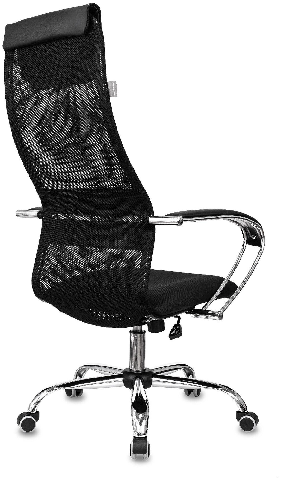 Кресло руководителя CH-607SL черный TW-01 Neo Black сетка/ткань с подголов. крестов. металл / Компьютерное кресло для директора, начальника, менеджера