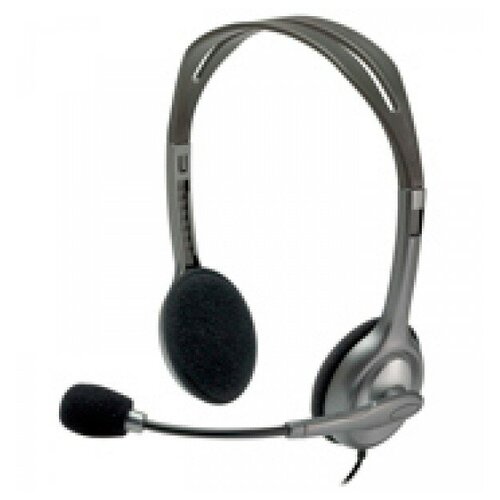 гарнитура проводная logitech stereo headset h111 сер 981 000594 981 000593 Компьютерная гарнитура Logitech H111 (981-000593)