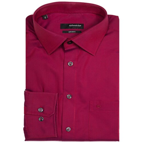 фото Рубашка seidensticker размер 40 малиновый