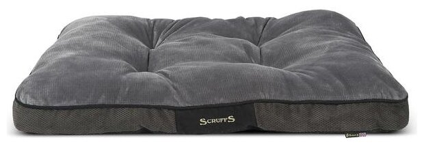 Лежак для собак SCRUFFS "Chester", графит, 82х58х6см (Великобритания)