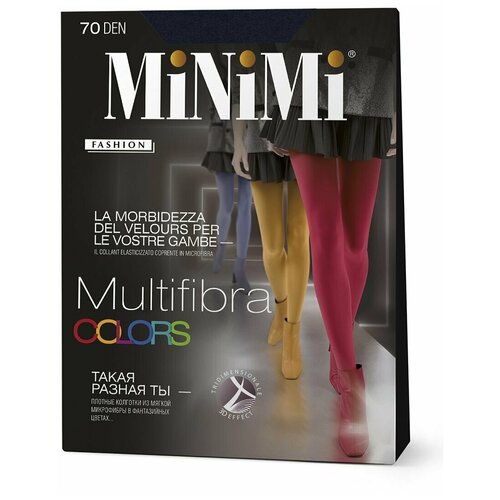 фото Колготки minimi multifibra colors, 70 den, с ластовицей, размер 5, синий