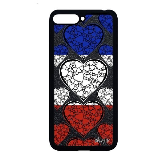 фото Красивый чехол для смартфона // huawei y6 2018 // "флаг франции с сердцем" любовь стиль, utaupia, цветной