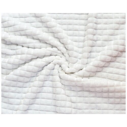 Ткань для шитья, плюш квадраты, ширина 180 см, отрез 1 м.