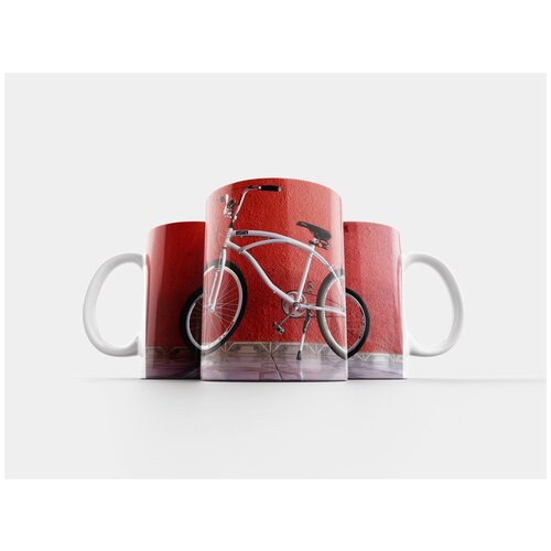 фото Кружка "велосипед, белый, спорт" 320 мл lotsprints