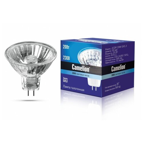 фото Эл/лампа jcdr 220v / 20w (gu5.3) camelion