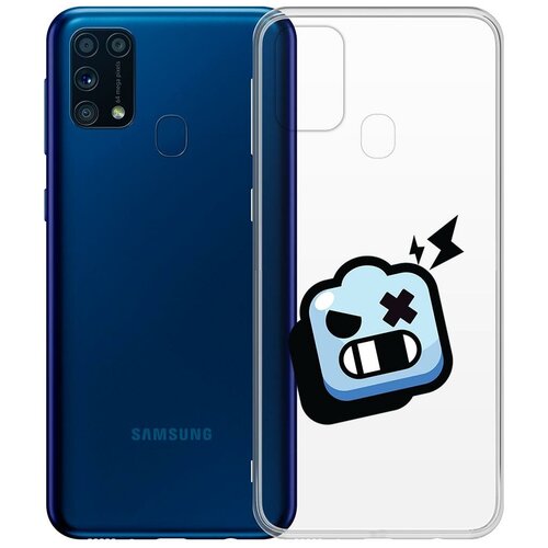 фото Чехол-накладка clear case brawl stars-роборубка для samsung galaxy m31 (m315) krutoff group