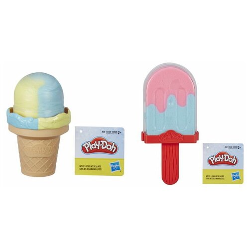 Купить Набор для творчества Hasbro Play-Doh Масса для лепки Мороженое 2 цвета, Hasbro (Хасбро)