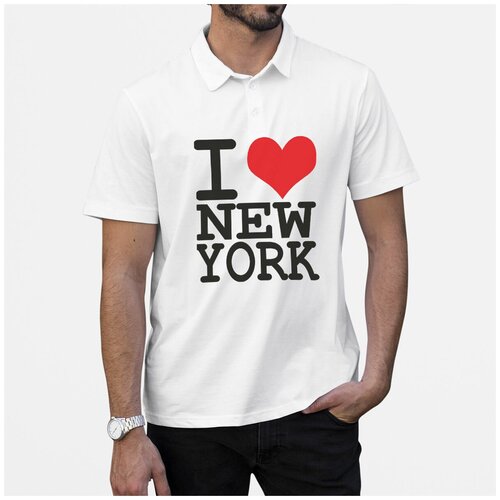 фото Рубашка- поло coolpodarok путешествия. i love new york