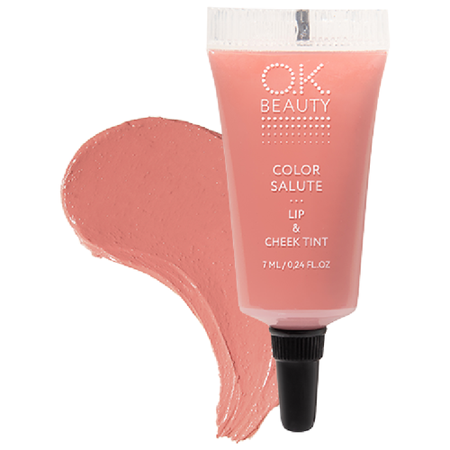 OK Beauty Тинт для губ и щек Color Salute, safari