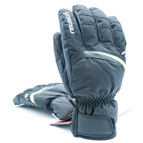 фото Перчатки горнолыжные reusch balin r-tex xt black/neon green (8 uk, чёрный)