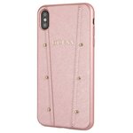 Чехол Guess Kaia Collection Hard PU для IPhone Xs Max розовое золото - изображение