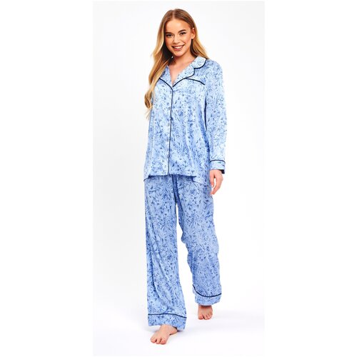 Пижама женская LIOLI коллекция Temptation цвет серый размер 48