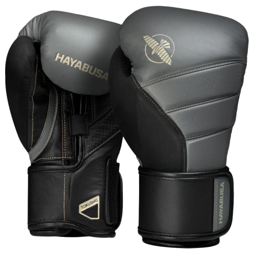 фото Боксерские перчатки hayabusa t3 charcoal/black (10 унций)