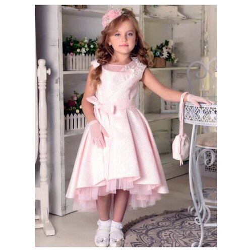 фото Нарядное платье барби + сумочка + ободок + подъюбник, lila style (140 розовый)