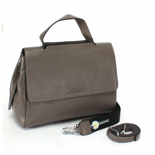 фото Сумка женская натуральная кожа gu 2033-8870-khaki, 1отд+карм/пер, 2плеч/ремня, капучино 241475 аделия