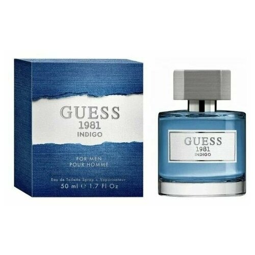 Guess туалетная вода 1981 Indigo for Men, 50 мл for men extreme blue туалетная вода 120мл уценка