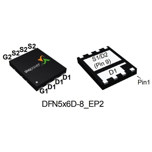 Микросхема SM7320ESQG N-Channel MOSFET 30V 85A DFN5X6D-8