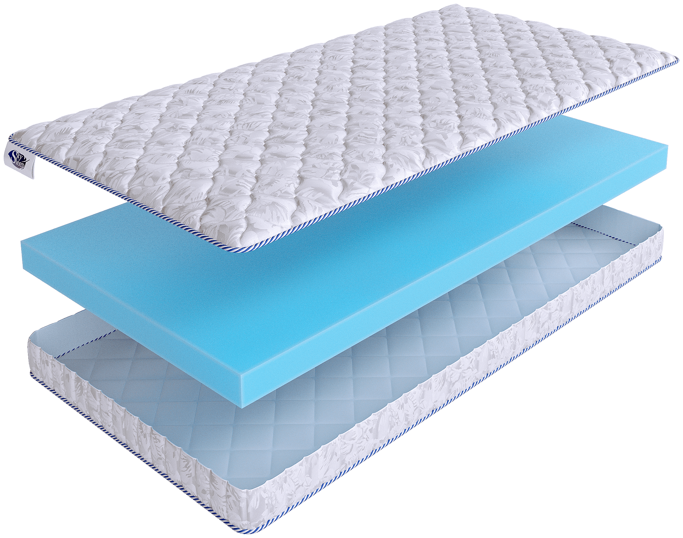 Беспружинный ортопедический матрас SkySleep ROLLER Cotton 8 на диван кровать 100x170