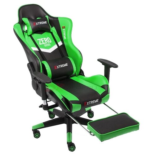 фото Кресло комьютерное геймерское, игровое, офисное оранжевое с подножкой gameingchair