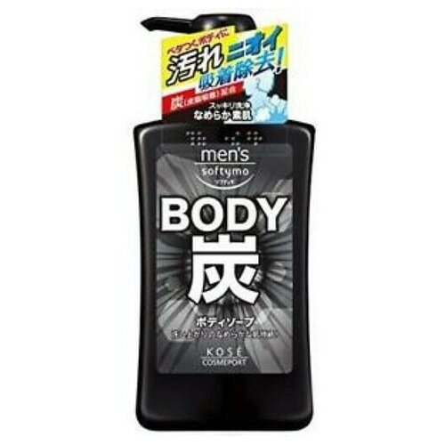 Kose Мыло для тела жидкое c древесным углем и цитрусовым ароматом - Mens body soap charcoal, 550мл