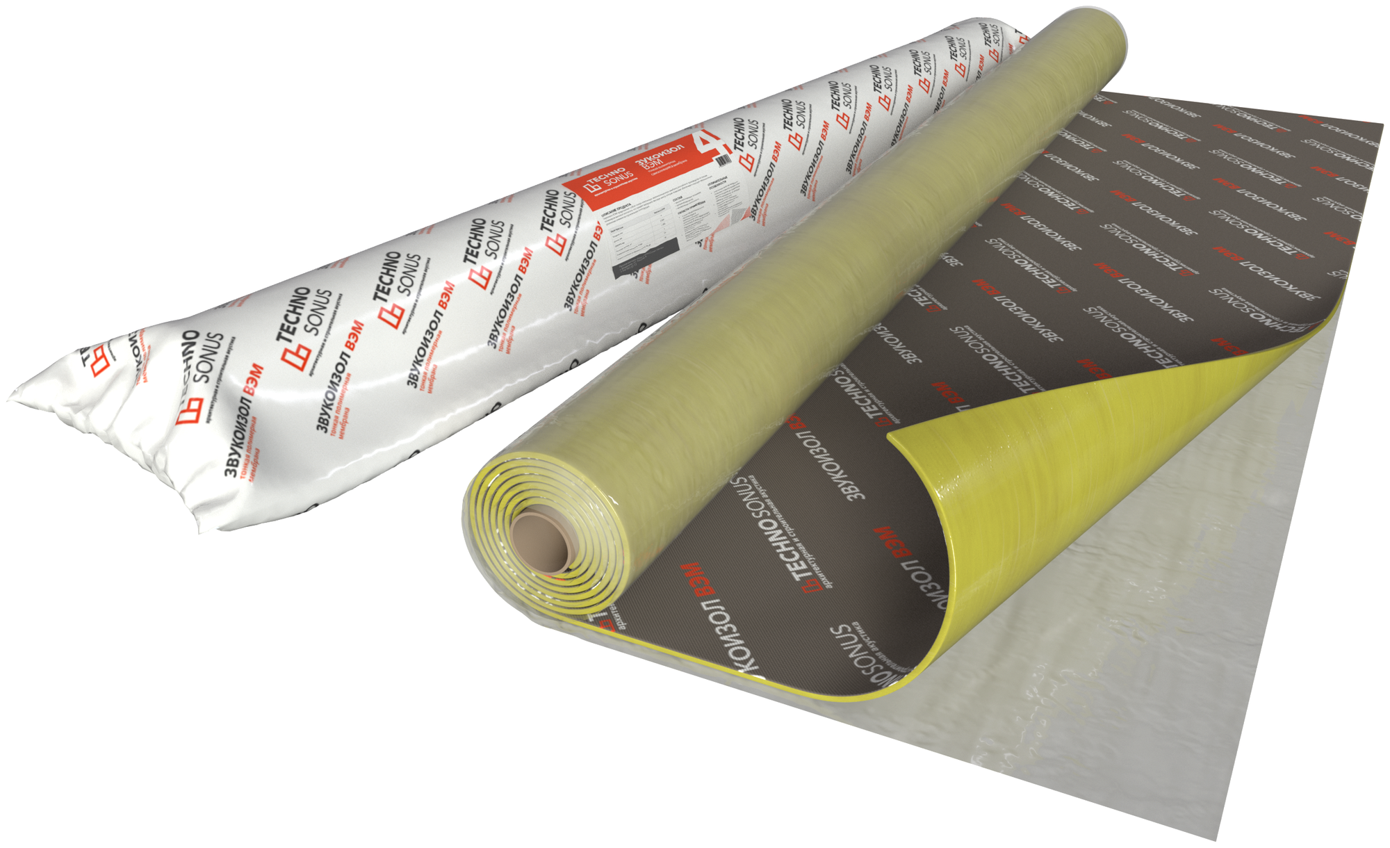 фото Мембрана Звукоизол ВЭМ 4 смк (2,5м x 1,2м x 4мм) 3м2