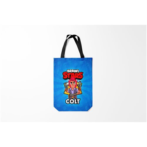 фото Сумка-шоппер / 31х42 см / геймерам / brawl stars colt burnettie