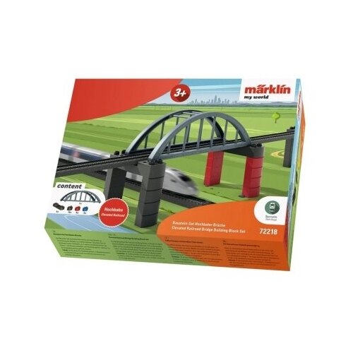 Набор строительных блоков надземного железнодорожного моста 