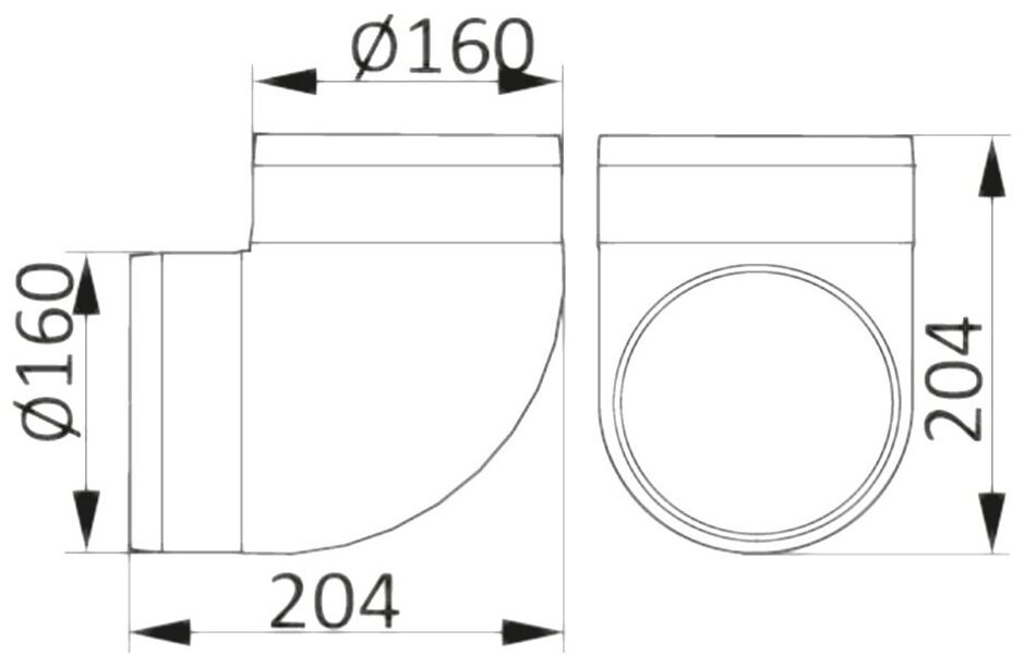 Отвод ERA 16ККП 160 мм - фотография № 7