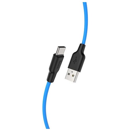 Кабель Hoco Кабель Hoco X21 Plus USB - Type-C, 1 м, 1 шт., синий