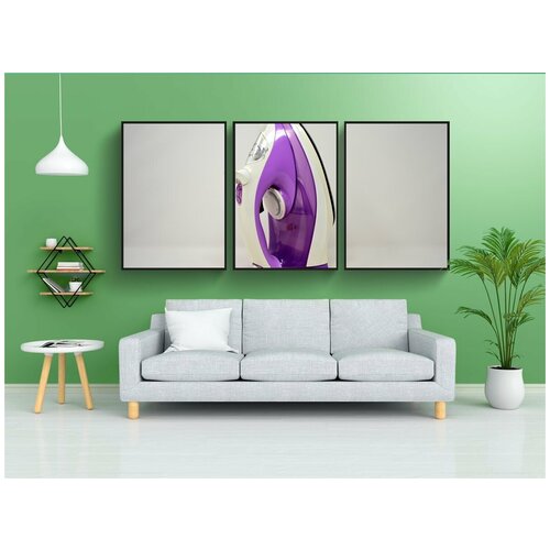 фото Набор модулных постеров для интерьера "железо, работа по дому, семья" 60x90 см. в тубусе, без рамки lotsprints