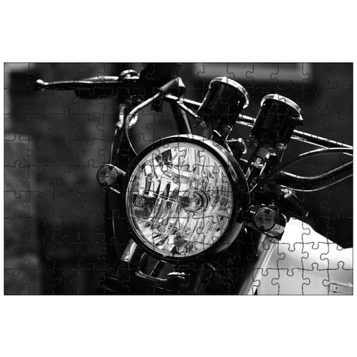 фото Магнитный пазл 27x18см."мотоцикл, свет, велосипед" на холодильник lotsprints