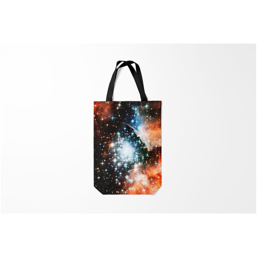 фото Сумка-шоппер / 31х42 см / неоновые принты / космос cosmo star s burnettie