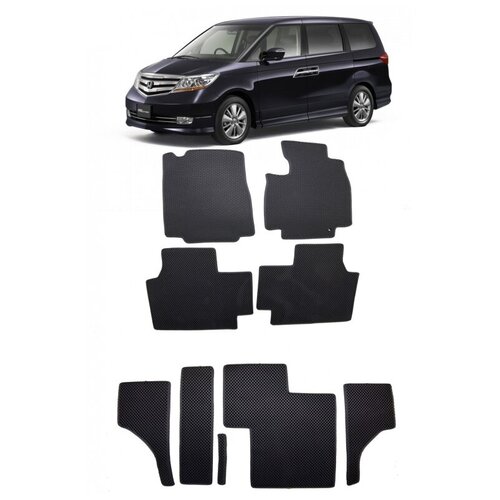 Honda Elysion Prestige рестайлинг 2006 - 2013 коврики EVA Smart Комплект в салон 6144₽