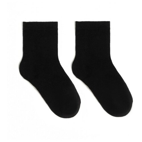 Носки  для мальчиков, размер 20, черный