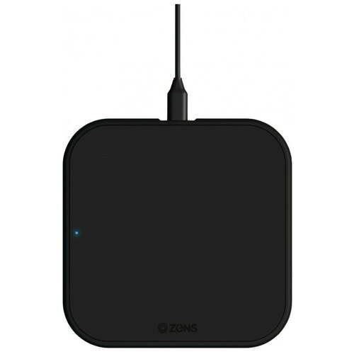 Беспроводное зарядное устройство Zens Single Wireless Charger, черный беспроводное зарядное устройство belkin magnetic portable charger wia005vfbk черный