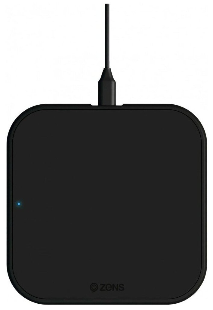 Беспроводное зарядное устройство Zens Single Wireless Charger, с поддержкой Qi. 10Вт, Черный, ZESC12BPD/00 - фото №1