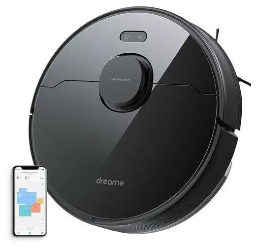 Робот-пылесос Dreame Bot Robot Vacuum and Mop D9 Max Black RLS5-BL1 Ростест