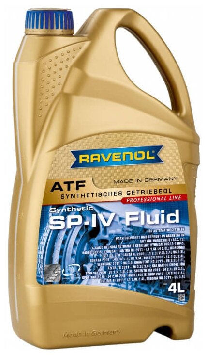 Трансмиссионное масло RAVENOL ATF SP-IV Fluid (4л) new