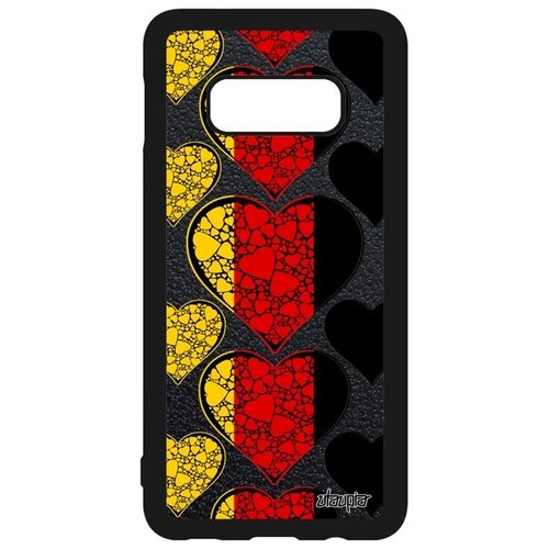 фото Красивый чехол на телефон // samsung galaxy s10e // "флаг германии с сердцем" патриот туризм, utaupia, цветной