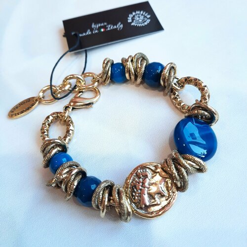 Браслет Raganella Princess, аметист, синий, золотистый