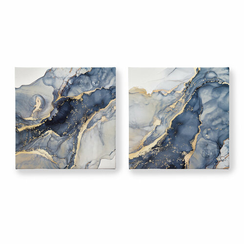 Модульные картины для интерьера на стену FLUIDES CANVAS GOLD